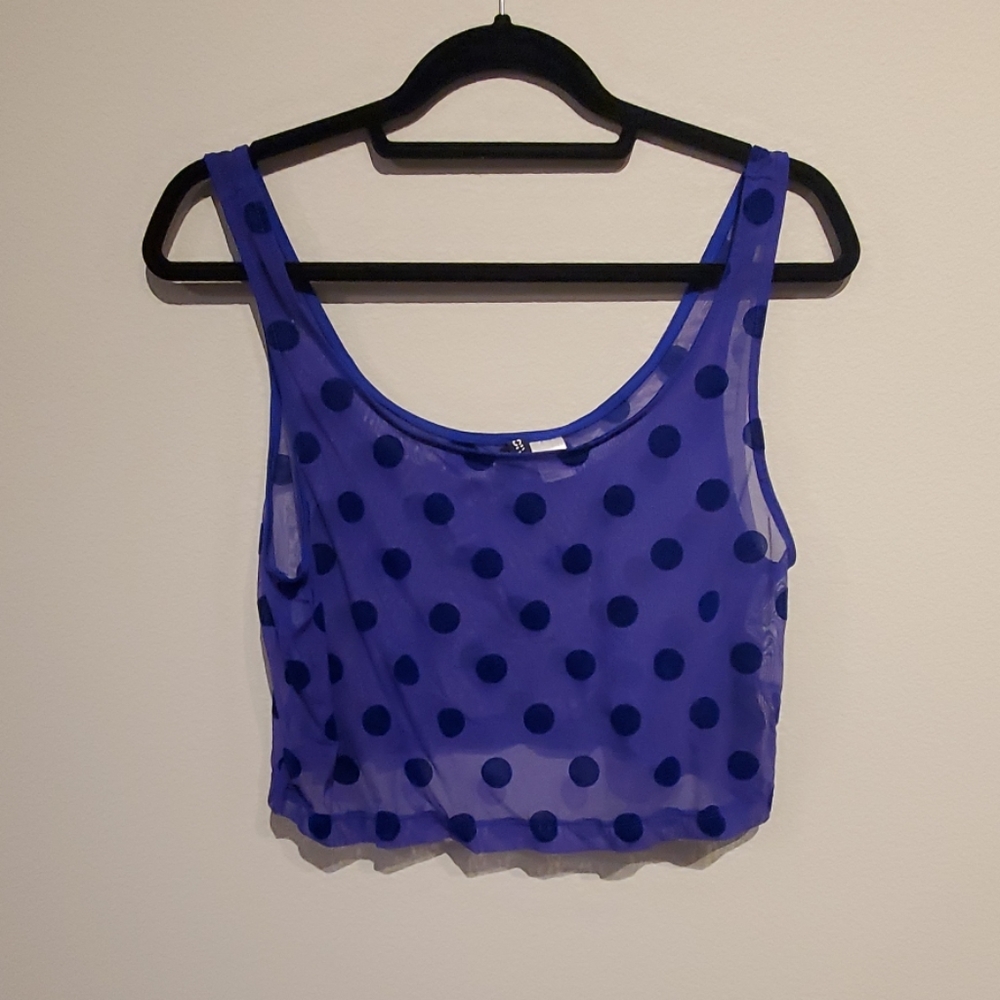 POLKA DOT CROP TOP
